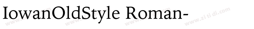 IowanOldStyle Roman字体转换